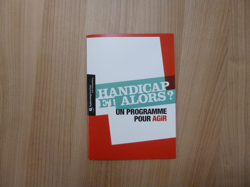Travaux d'impression : brochure Handicap