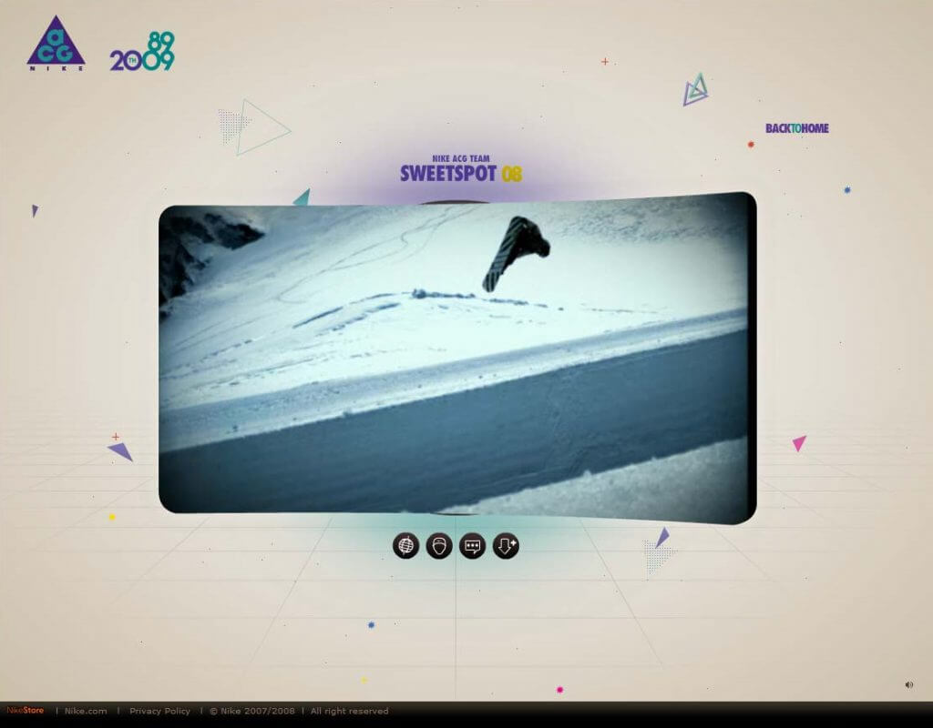 Nike ACG - sweetspots video player