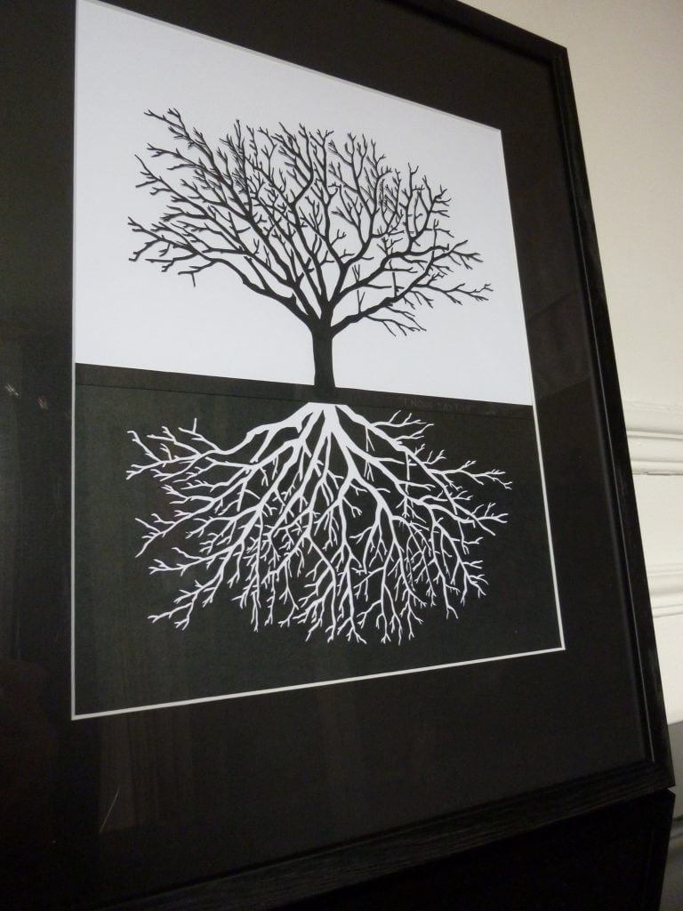 Papercut – Γνῶθι σεαυτόν : framed